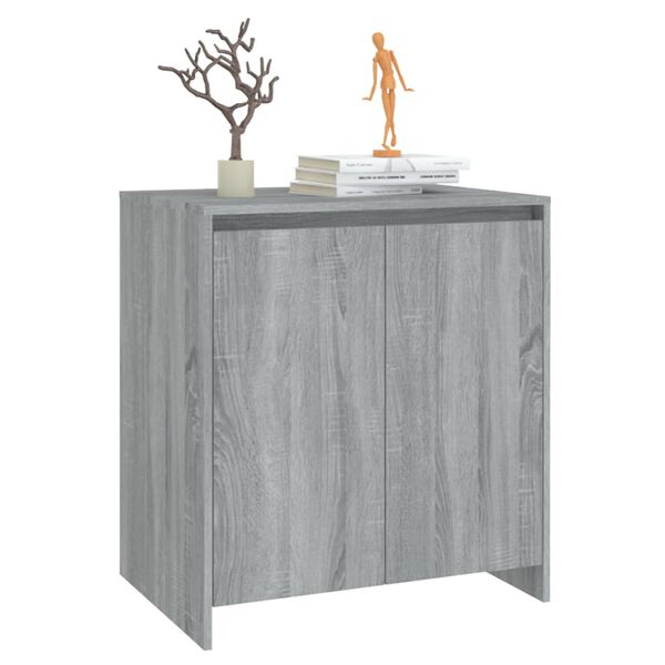 vidaXL Credenza Grigio Sonoma 70x41x75 cm in Legno Multistrato