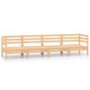 vidaXL Set Divani da Giardino 4 pz in Legno Massello di Pino