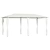 vidaXL Gazebo con Montanti Rivestiti 2,98x5,3x2,59 m Crema 160 g/m&sup2;