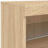 vidaXL Credenza con Luci LED Rovere Sonoma 164x37x67 cm