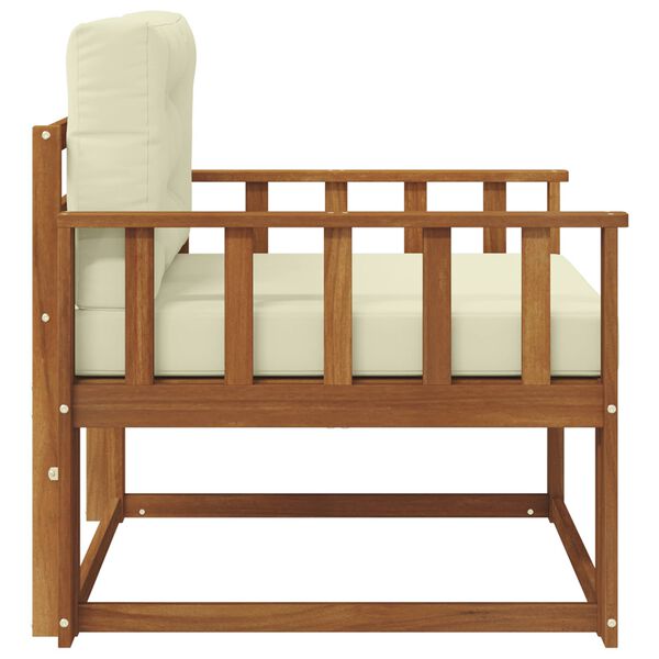 vidaXL Divano centrale per esterno Legno di Acacia Massello Naturale