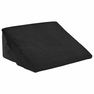 vidaXL Cuscino a Wedge Nero 55 x 55 x 26 cm Schiuma Memory