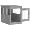 vidaXL Gabbia Cani Arredamento Grigio Cemento 55x75x65cm Multistrato
