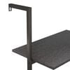vidaXL Scaffale Pendente a 3 Livelli Nero 64x35x120,5 cm