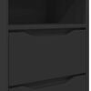 vidaXL Comodino con cassetto Nero 40 x 30 x 467 cm Legno multistrato