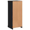 vidaXL Credenza con Luci LED Nera 41x37x100 cm