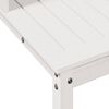 vidaXL Tavolo Invaso con Ripiani Bianco 108x50x109,5 cm Massello Pino