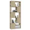 vidaXL Libreria/Divisorio Rovere Sonoma 60x24x155 cm