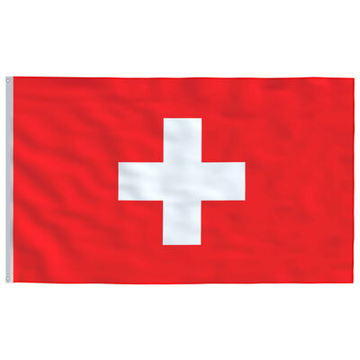 vidaXL Bandiera Svizzera 90x150 cm