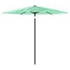 vidaXL Ombrellone Giardino con Palo in Acciaio Verde 223x223x213 cm