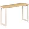 vidaXL Tavolo Consolle 120x35x76 cm Legno Massello di Mango e Acciaio