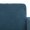 vidaXL Divano 2 pcs Blu 138 x 78 x 80 cm Velluto