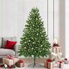 vidaXL Albero di Natale con 300 LED con supporto Verde 210 cm PE