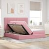 vidaXL Letto con Contenitore con materasso Rosa 180 x 200 cm Velluto