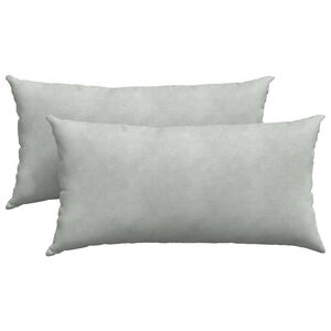 vidaXL Cuscini da Divano 2 pcs Grigio chiaro 80 x 40 cm
