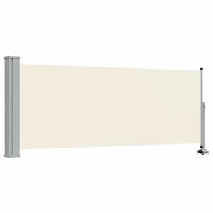 vidaXL Tenda da Sole Laterale Retrattile 100 x 300 cm Crema