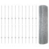 vidaXL Recinzione con Posto Argento 0,5 x 50 m Acciaio