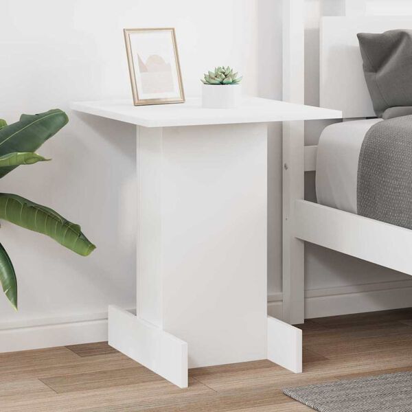 vidaXL Tavolino Bianco 44,5 x 45 x 55 cm Legno multistrato