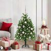 vidaXL Albero di Natale con 150 LED con supporto Verde 120 cm PE
