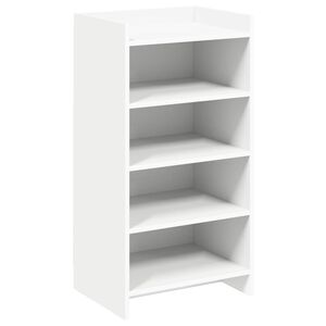 vidaXL Mobile per scarpe Bianco 48 x 36 x 92 cm Legno ingegnerizzato