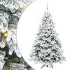 vidaXL Albero di Natale artificiale con 300 LED Bianco 180 cm PE e PVC