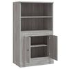 vidaXL Credenza Grigio Sonoma 60x35,5x103,5 cm in Legno Multistrato