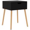 vidaXL Comodino Nero Lucido 40x40x56 cm in Legno Multistrato