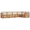 vidaXL Set di divani da esterno 5 pz Naturale