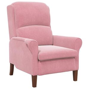 vidaXL poltrona Rosa Velluto