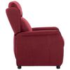 vidaXL Poltrona reclinabile Rosso vino 67.5 x 93.5 x 101.5 cm Tessuto