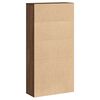 vidaXL Libreria Rovere Marrone 60x24x120 cm in Legno Multistrato