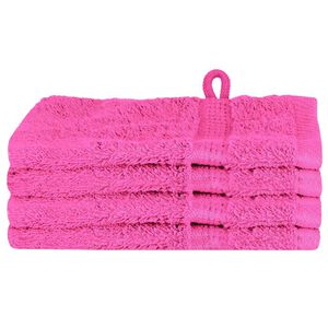 vidaXL Asciugamano per Ospiti SOLUND 4 pz Rosa 15 x 21 cm 550 gsm