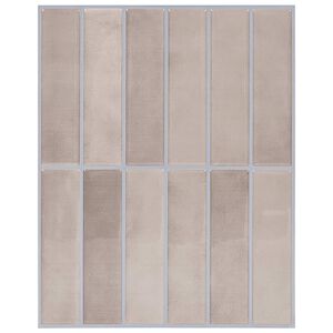 vidaXL Piastrella Rettangolare 20 pcs Caff&egrave; beige 29 x 23 x 0,08 cm