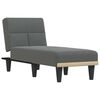 vidaXL Chaise Longue in Tessuto Grigio Scuro