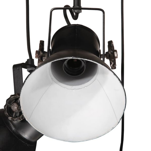 vidaXL Lampada Pensile 25 W Nera 30x30x100 cm E27