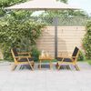 vidaXL Sedie da Giardino con Tavolo 3 pcs Nero