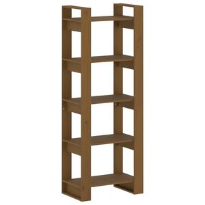 vidaXL Libreria/Divisorio Marrone ambra 60x35x160 cm Legno Massello