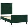 vidaXL Giroletto senza Materasso Verde Scuro 80x200 cm in Velluto