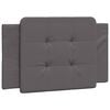 vidaXL Cuscino Testiera Zadar Grigio 80 cm in Similpelle