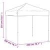 vidaXL Tenda per Feste Pieghevole Crema 2x2 m
