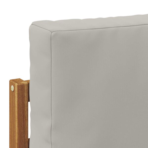 vidaXL Set di divani da esterno 3 pcs Grigio Naturale e Chiaro