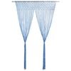 vidaXL Tenda Macramè Blu 140x240 cm in Cotone