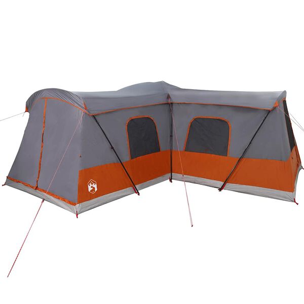 vidaXL Tenda con tetto Grigio e arancione 680 x 510 x 210 cm