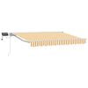 vidaXL Cornice per Tenda Manuale con LED Giallo e Bianco 2,5 x 2 m