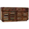vidaXL Credenza in Legno Massello di Recupero 150x35x75 cm