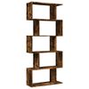 vidaXL Libreria 5 Ripiani Rovere Fumo 70x24x161 cm in Truciolato