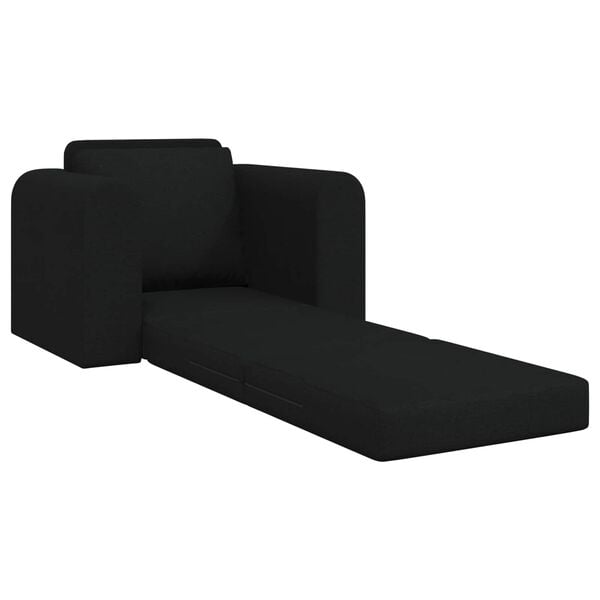 vidaXL Divano letto Nero 98 x 71 x 83 cm Tessuto