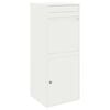 vidaXL Cassetta per pacchi con porta Bianco 41 x 38 x 103 cm Acciaio