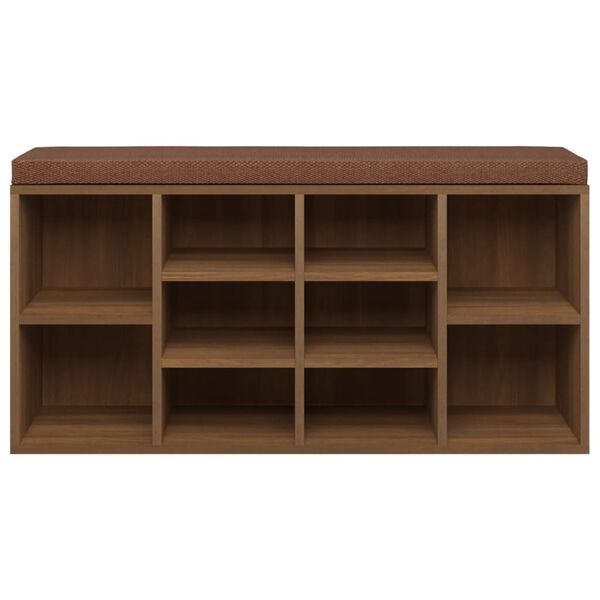vidaXL Scarpiera Rovere Marrone 103x30x48 cm in Legno Multistrato
