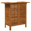 vidaXL Tavolo da Bar 110x50x105 cm in Legno Massello di Acacia